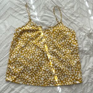 Yellow print Cami by Vestique